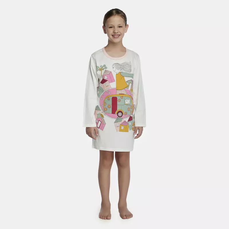 Camisão Feminino Kids Manga Longa