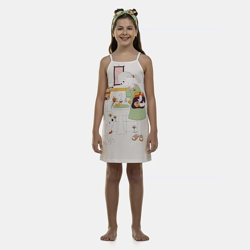 Camisola Feminina Kids Alça
