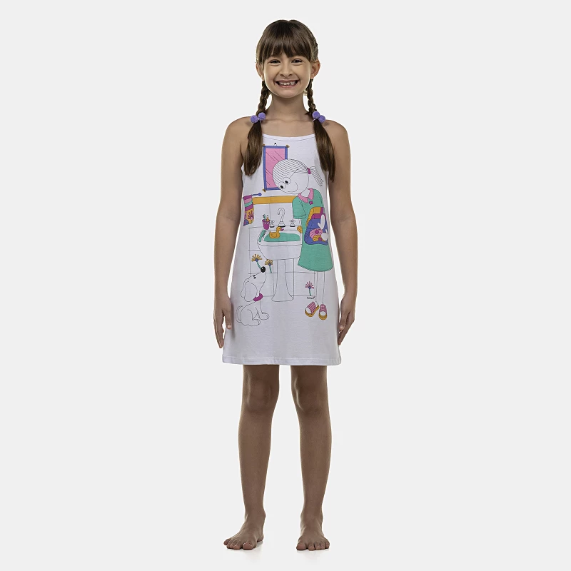 Camisola Feminina Kids Alça