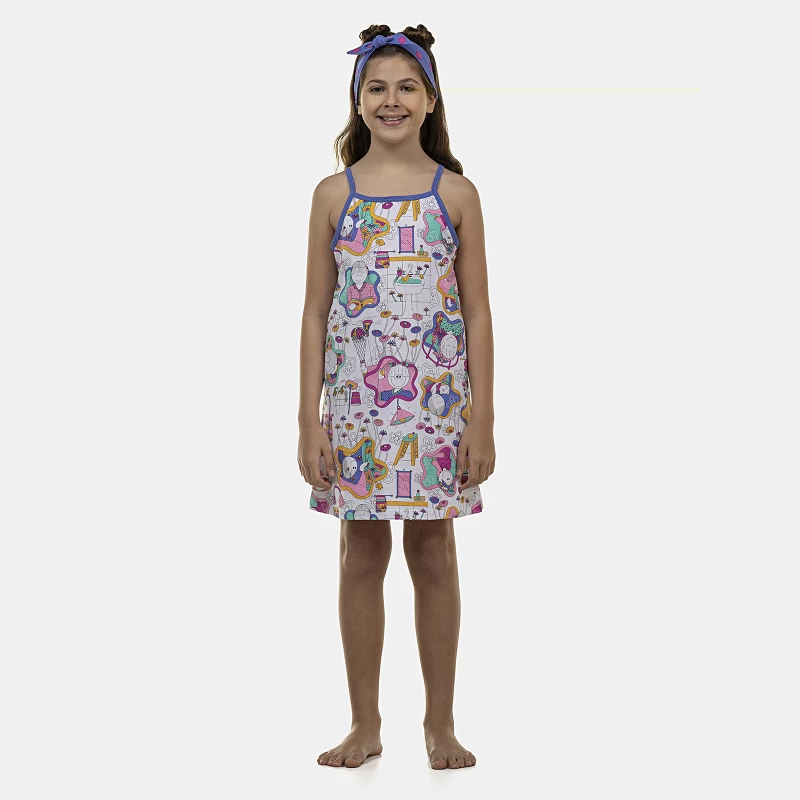 Camisola Feminina Kids Alça