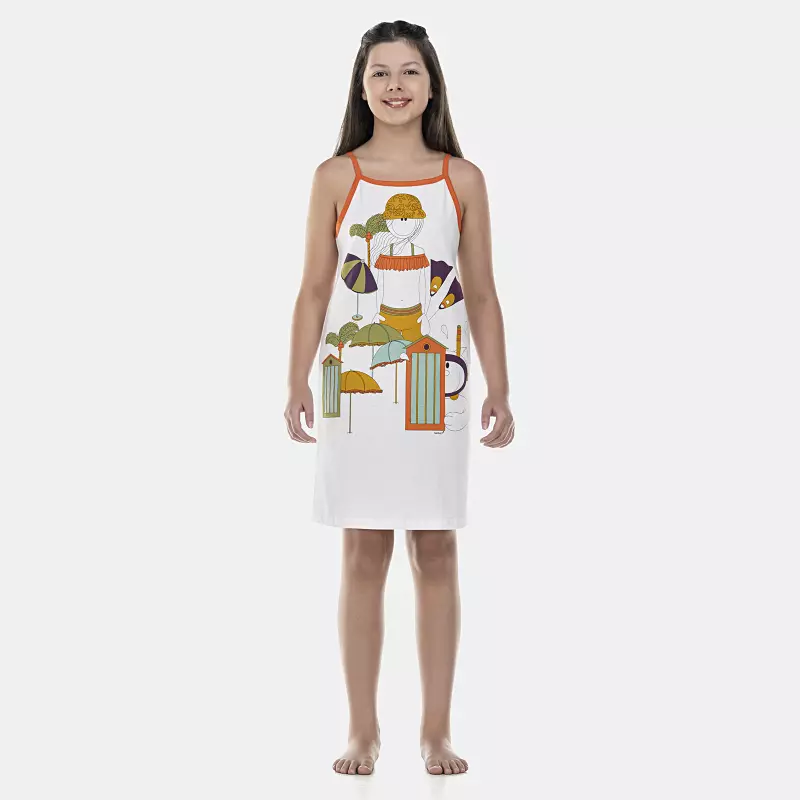 Camisola Feminina Kids Alça