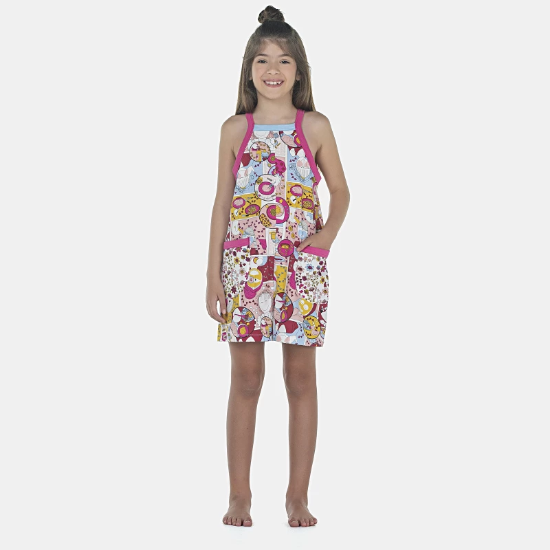 Macacão Feminino Kids Alça