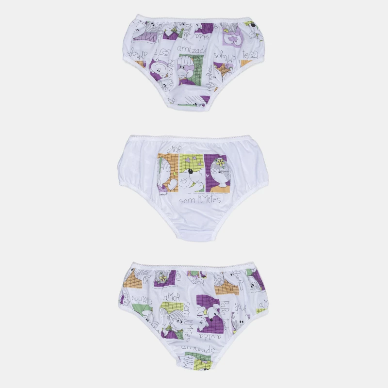 Kit Calcinha Feminino Kids