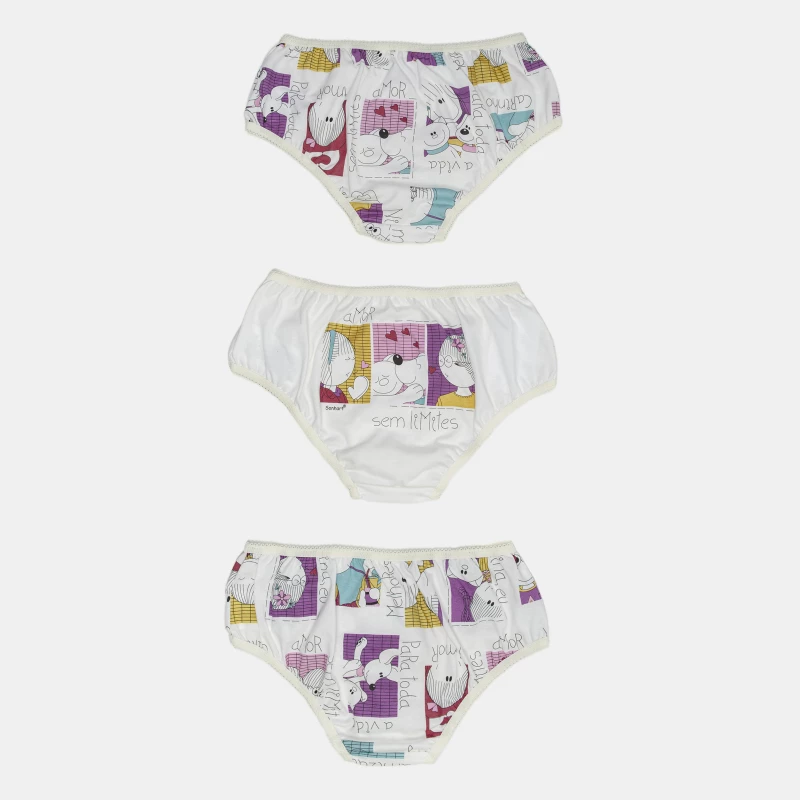 Kit Calcinha Feminino Kids