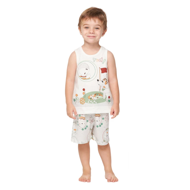 Pijama regata e bermuda