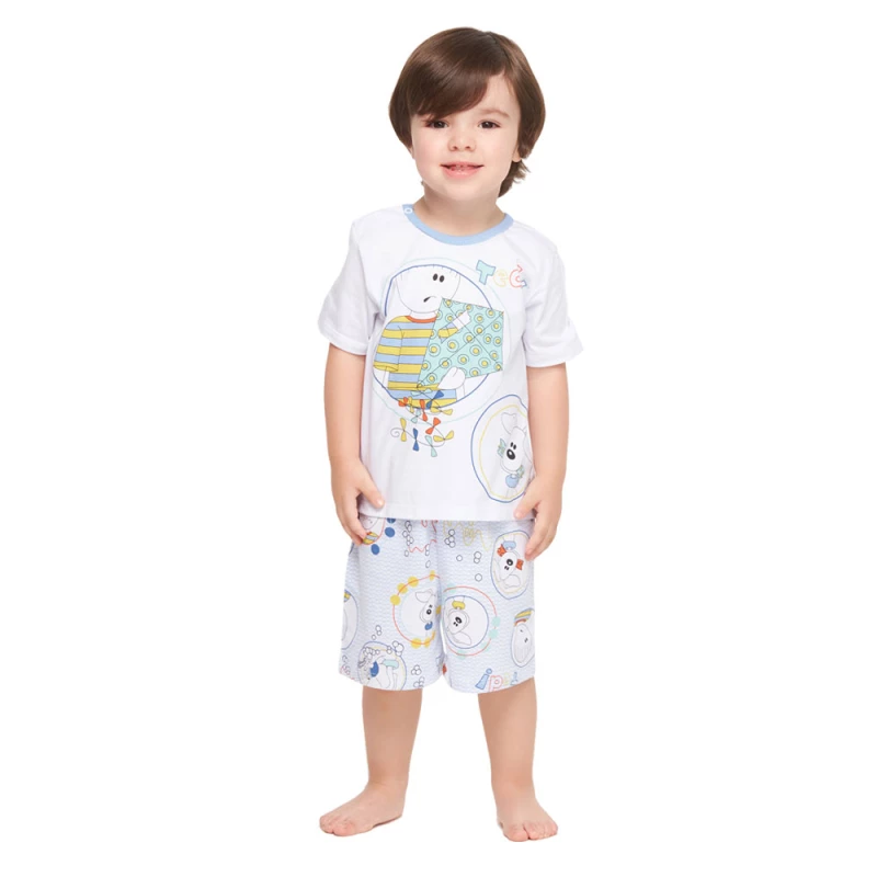 Conjunto Masculino Baby Manga Curta e Bermuda