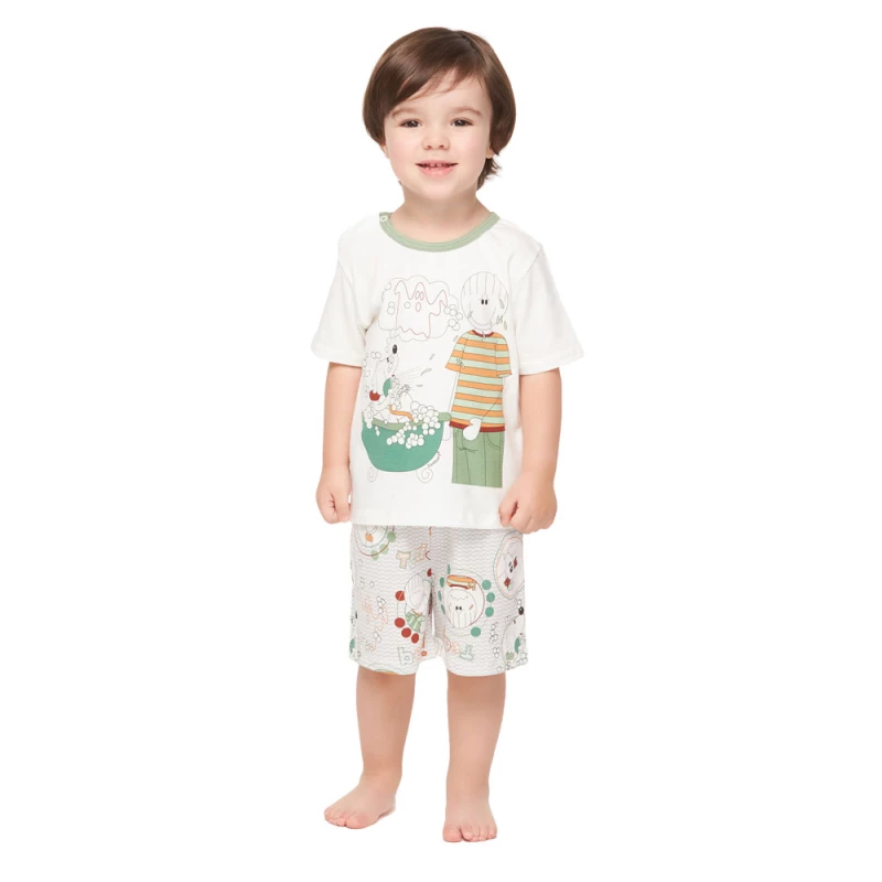 Conjunto Masculino Baby Manga Curta e Bermuda