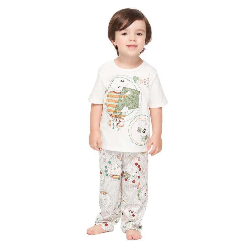 Pijama manga curta e calça