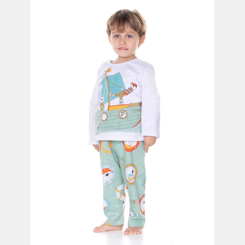 Conjunto Masculino Baby Manga Longa e Calça 