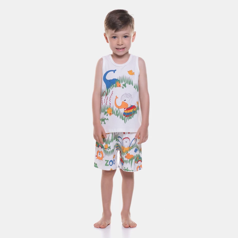 Pijama regata e bermuda