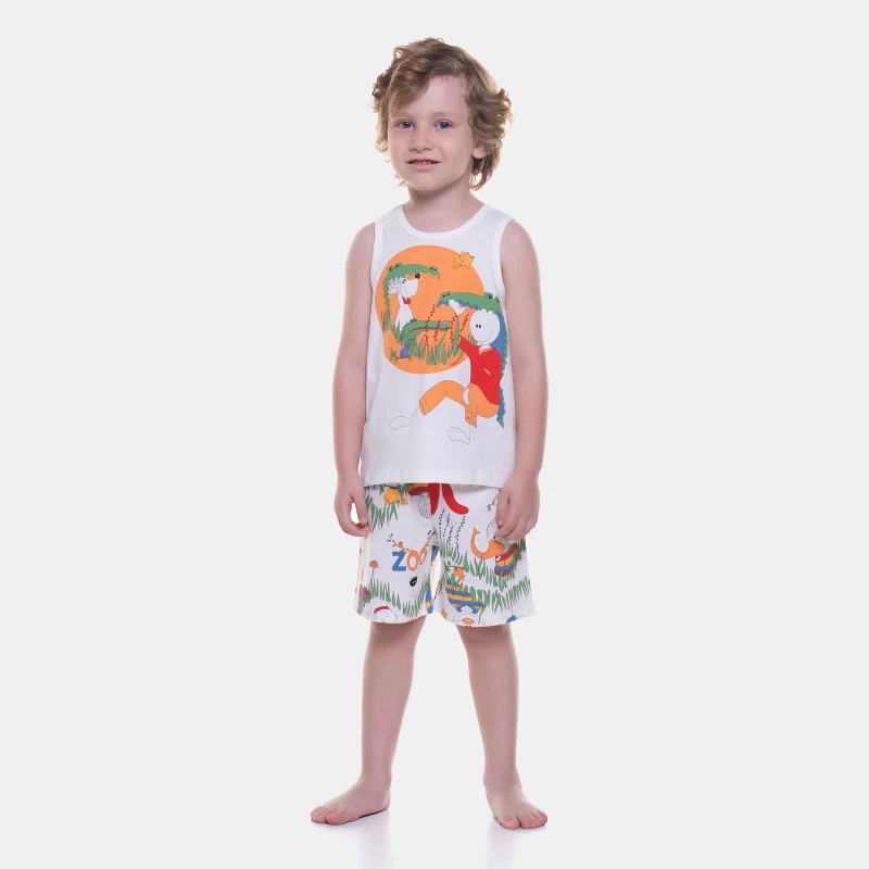 Pijama regata e bermuda