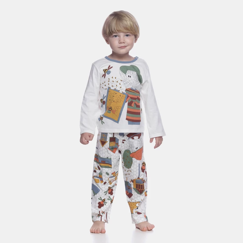 Conjunto Masculino Baby Manga Longa e Calça 