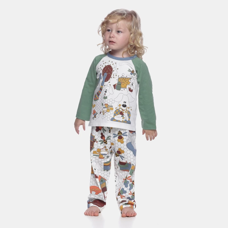 Conjunto Masculino Baby Manga Longa e Calça 