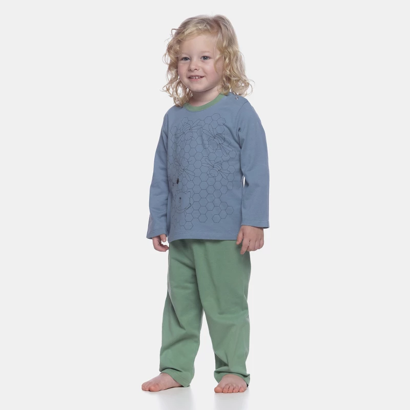 Pijama manga longa e calça    