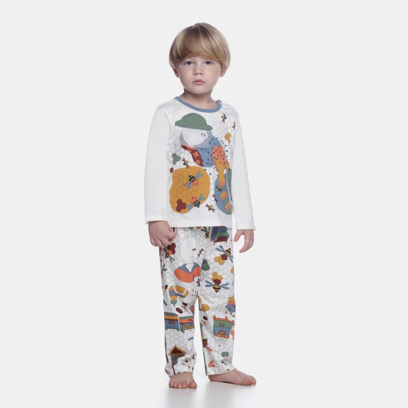 Conjunto Masculino Baby Manga Longa e Calça 