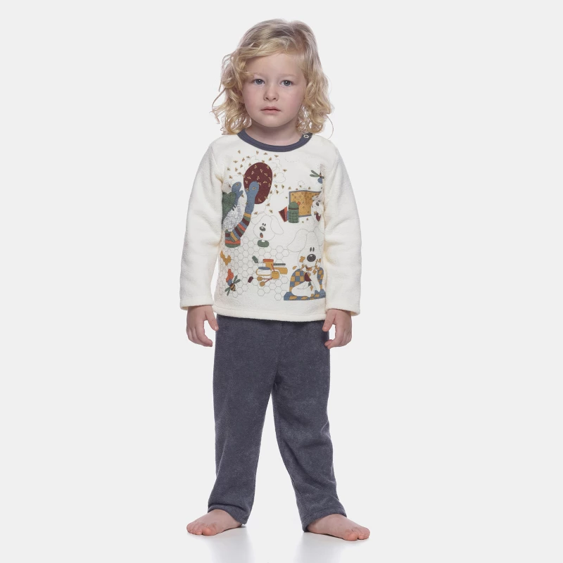Pijama manga longa e calça    