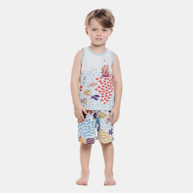 Pijama regata e bermuda  