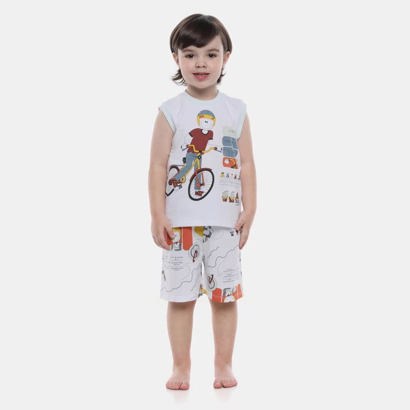 Pijama Regata Machão e Bermuda