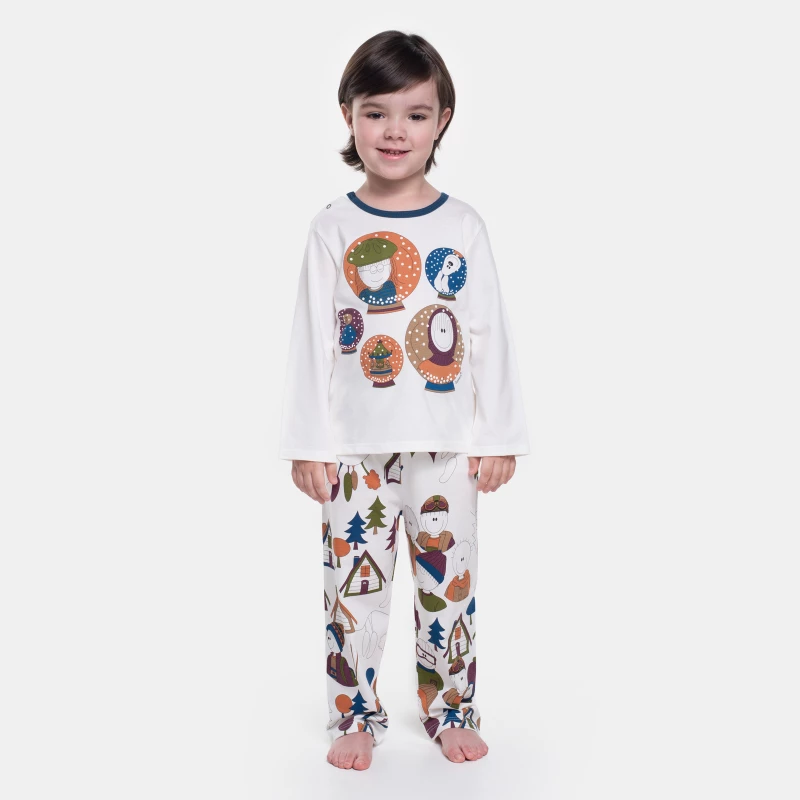 Pijama Manga Longa e Calça 