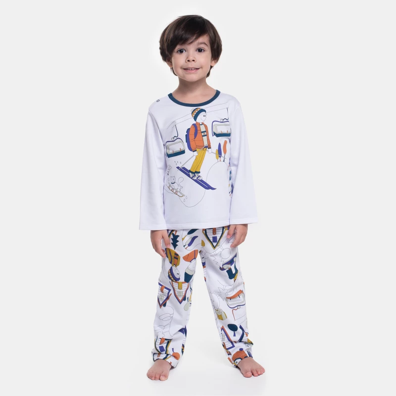 Pijama Manga Longa e Calça