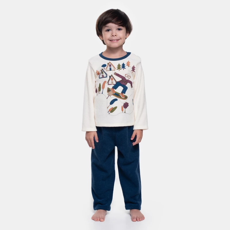 Pijama Manga Longa e Calça