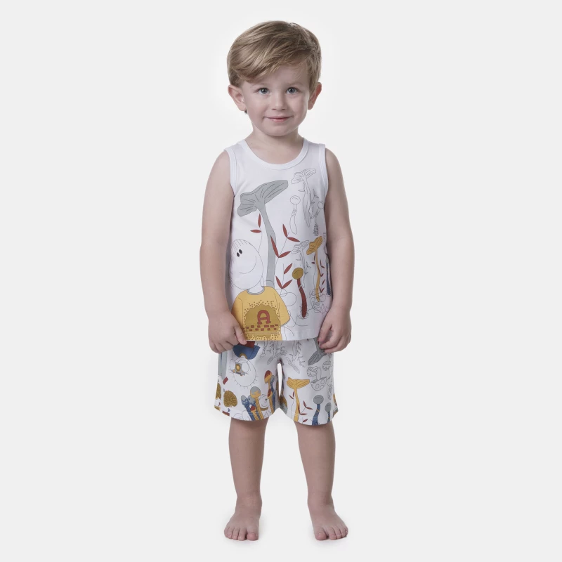 Pijama regata e bermuda   