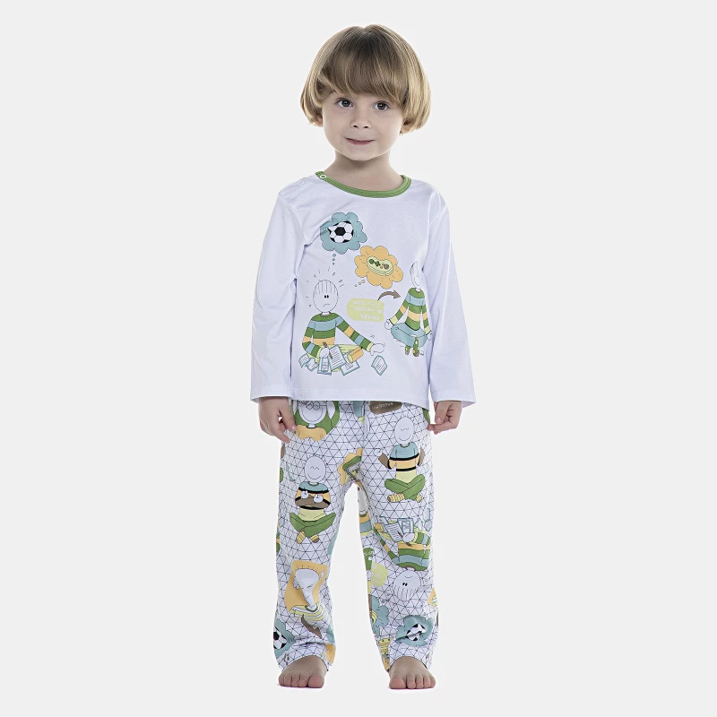 Pijama Masculino Baby Manga Longa e Calça