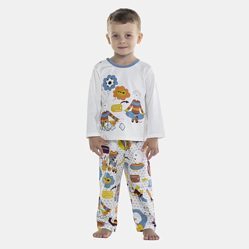 Pijama Masculino Baby Manga Longa e Calça