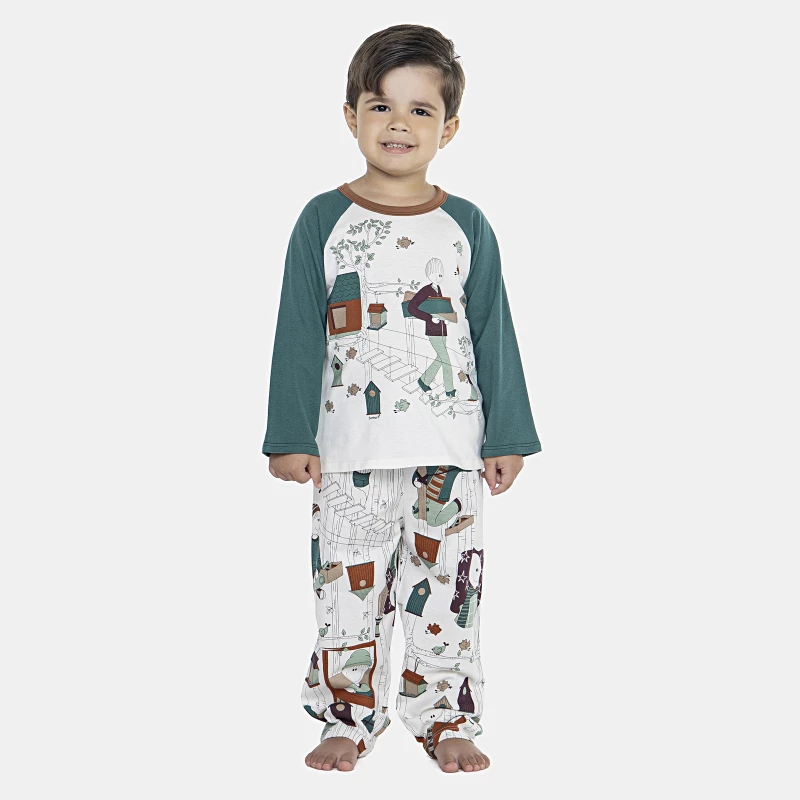 Pijama Masculino Baby Manga Longa e Calça