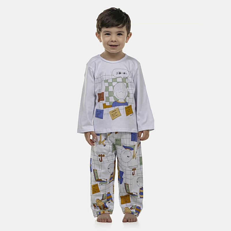 Pijama Masculino Baby Manga Longa e Calça