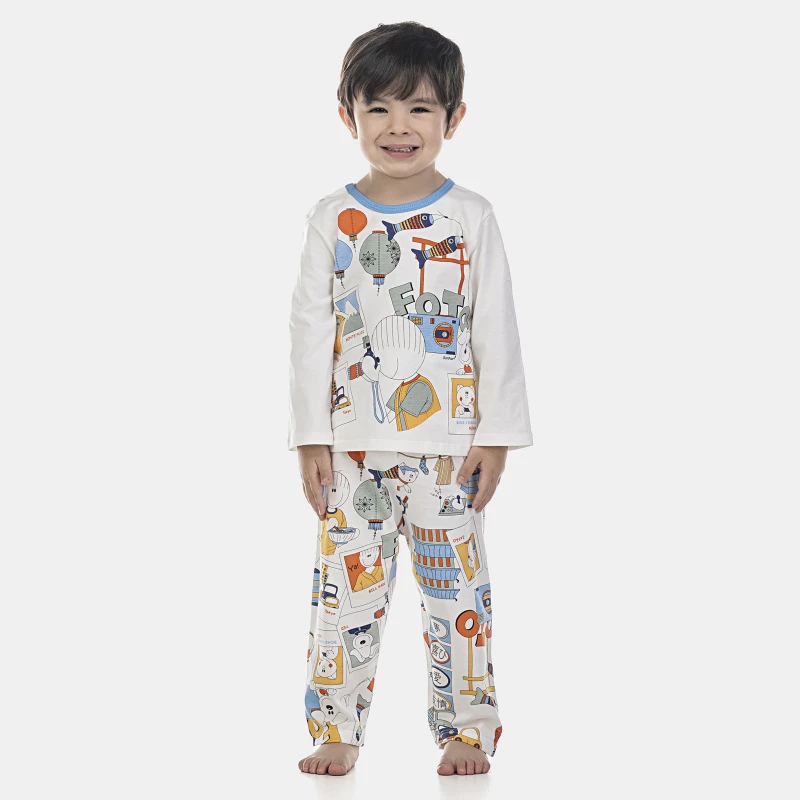 Pijama Masculino Baby Manga Longa e Calça