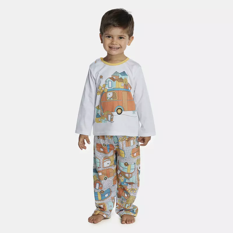 Pijama Masculino Baby Manga Longa e Calça