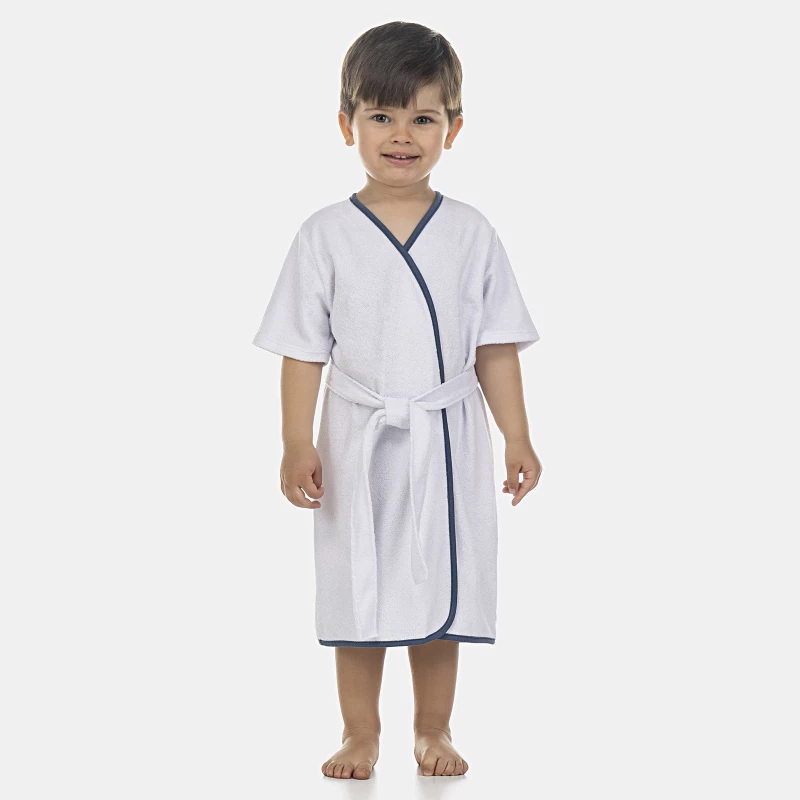 Roupão Masculino Baby Manga Curta Atoalhado