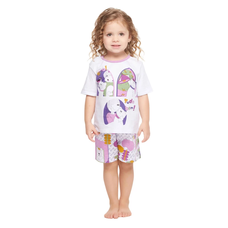 Conjunto Feminino Baby Manga Curta e Short