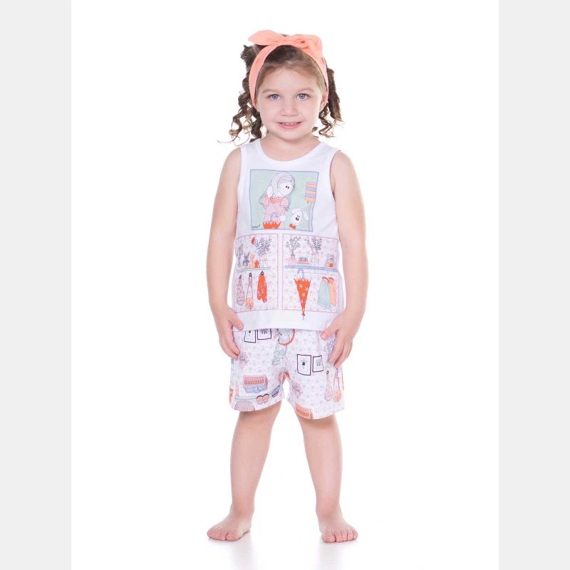 Pijama sonhart infantil regata e short  