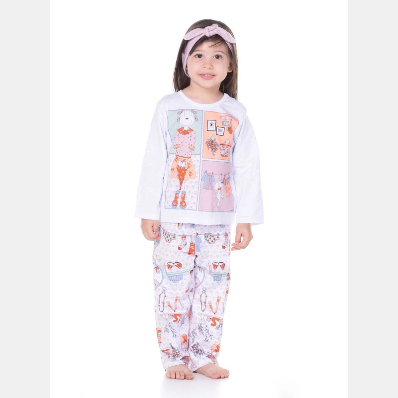 Conjunto Feminino Baby Manga Curta e Calça