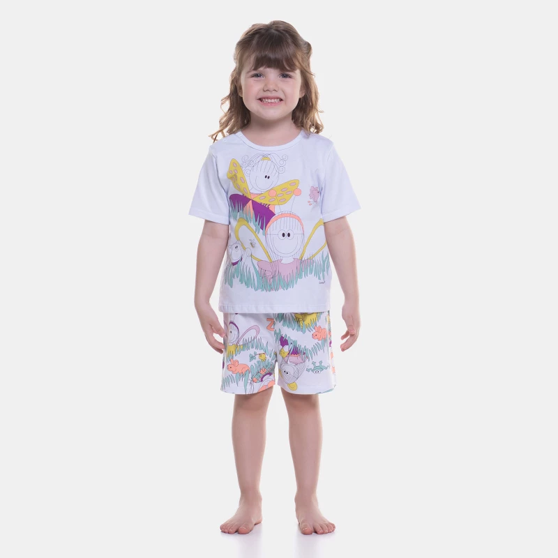 Pijama manga curta e short