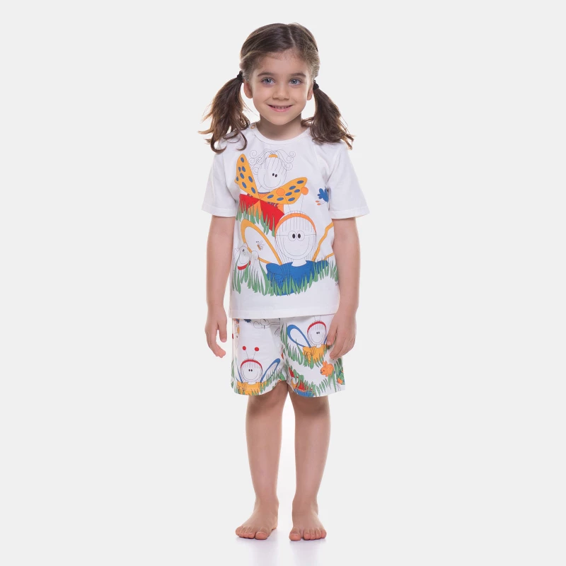 Pijama manga curta e short