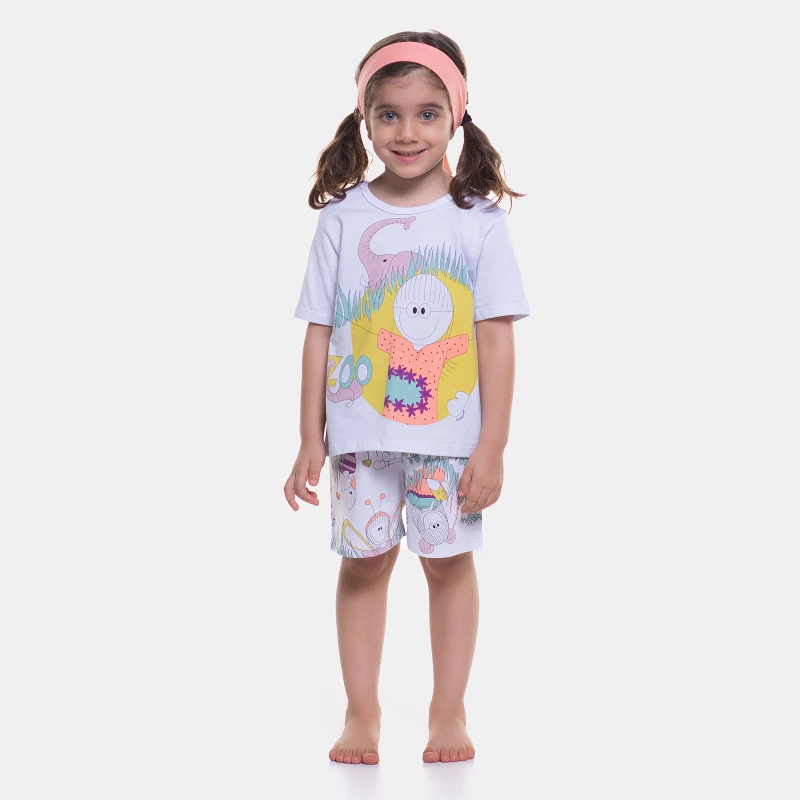Pijama manga curta e short