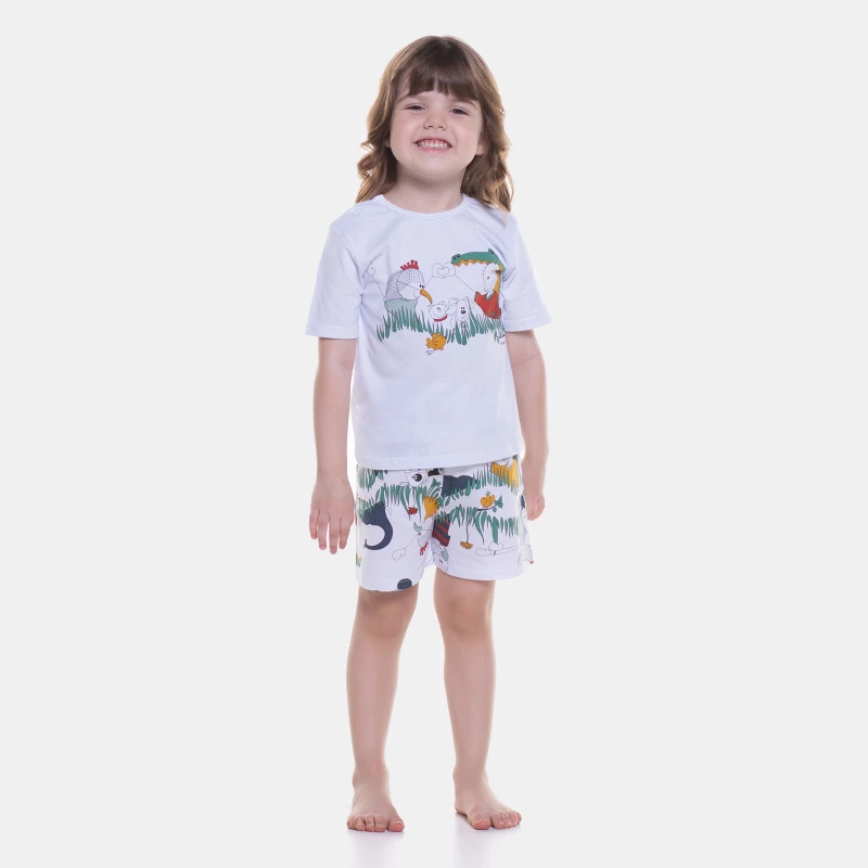 Pijama manga curta e short   