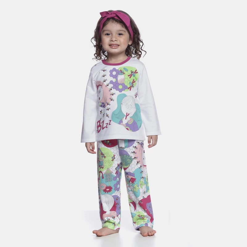 Conjunto Feminino Baby Manga Curta e Calça
