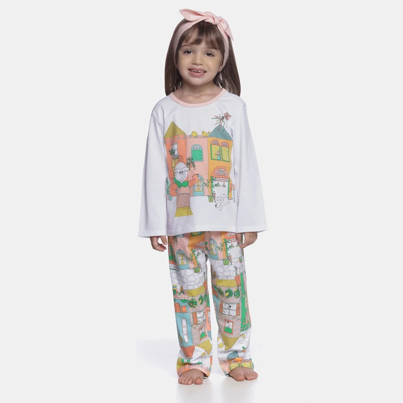 Conjunto Feminino Baby Manga Curta e Calça