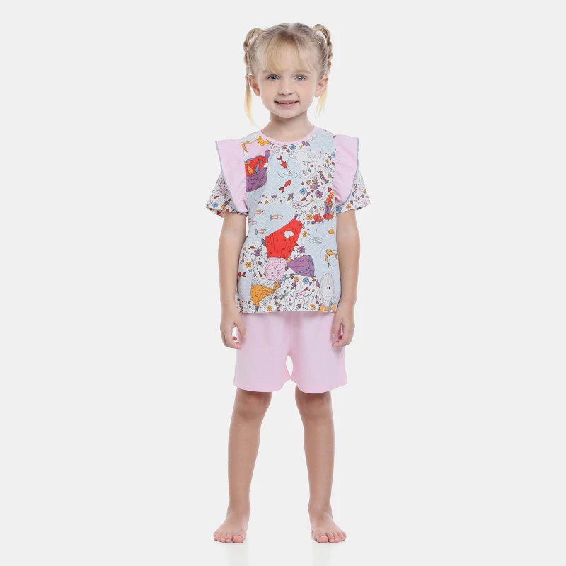 Pijama manga curta e short  