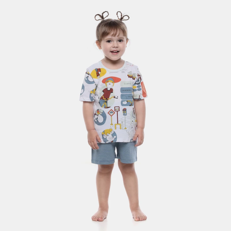 Pijama Manga Curta e Short