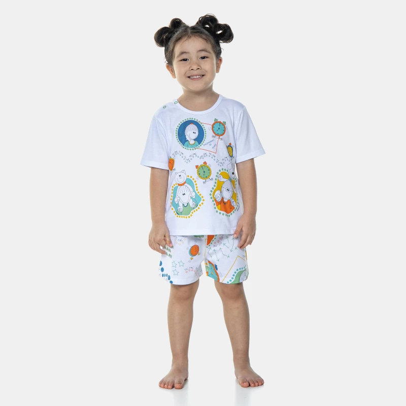 Pijama Manga Curta e Short