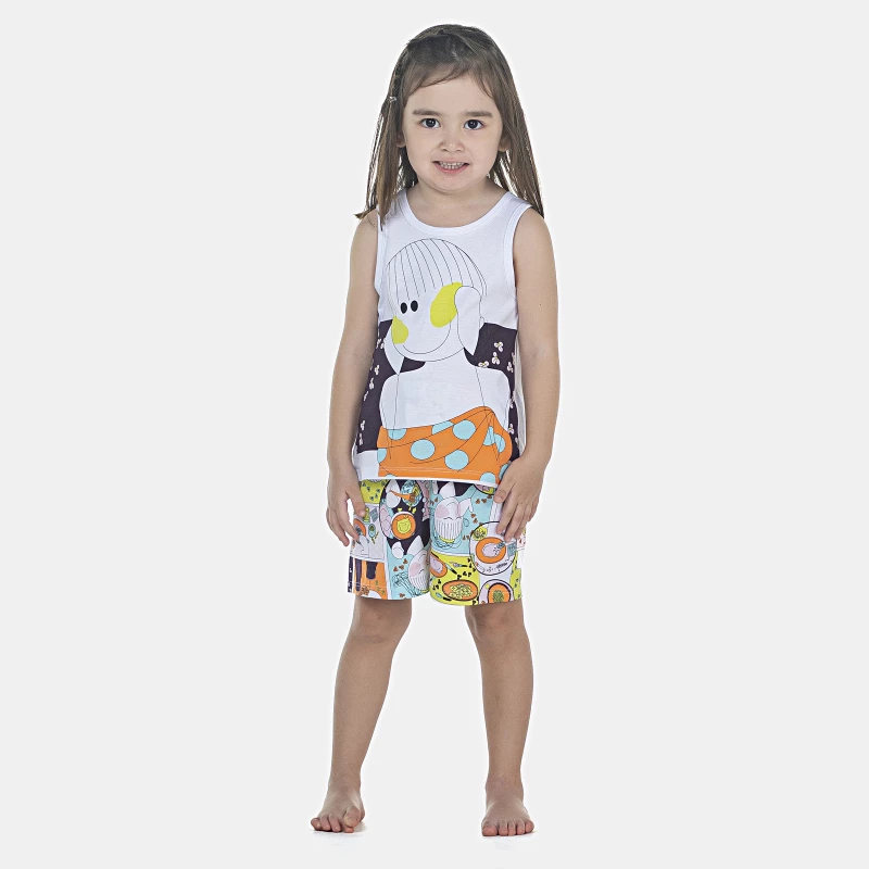 Pijama Feminino Baby Regata e Short