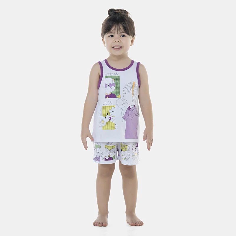 Pijama Feminino Baby Regata e Short