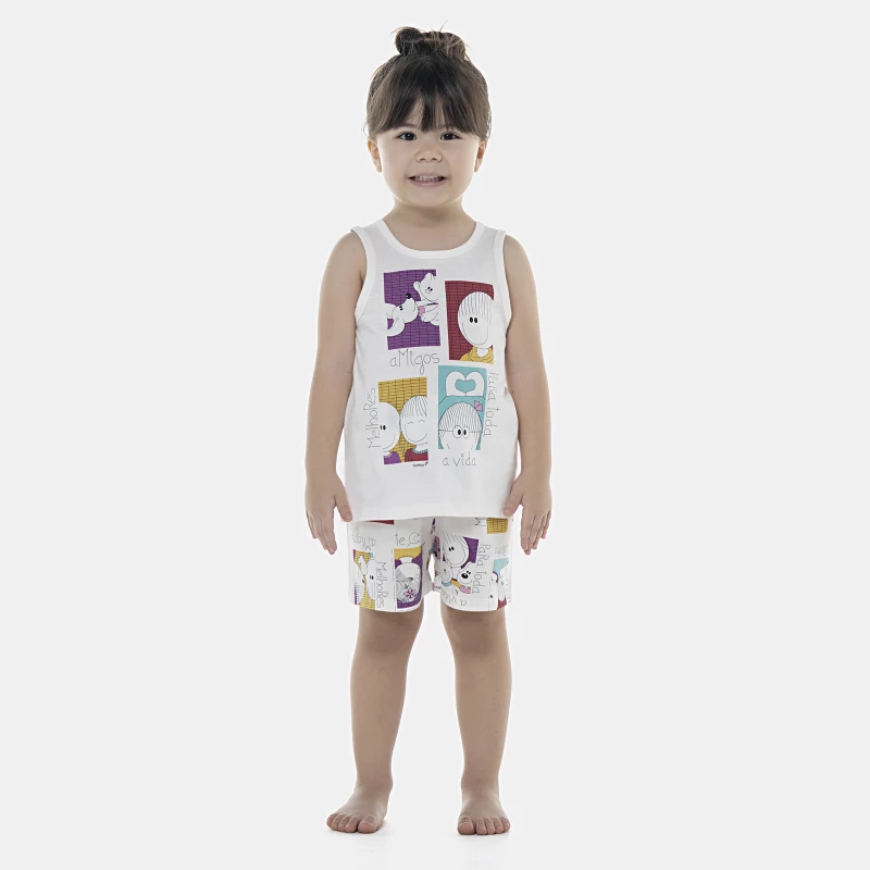 Pijama Feminino Baby Regata e Short