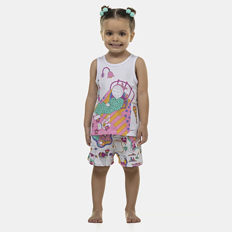 Pijama Feminino Baby Regata e Short