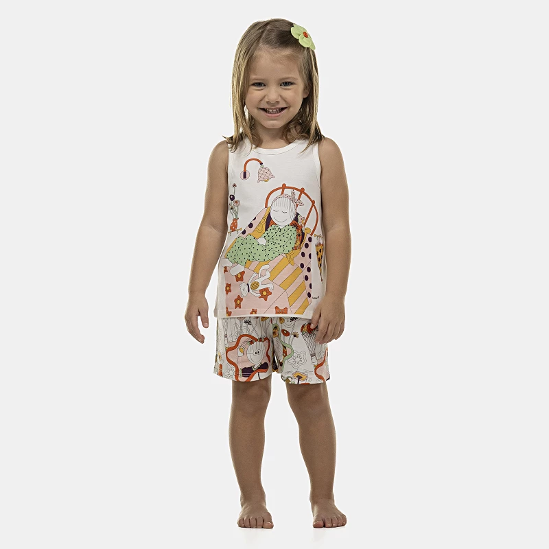 Pijama Feminino Baby Regata e Short